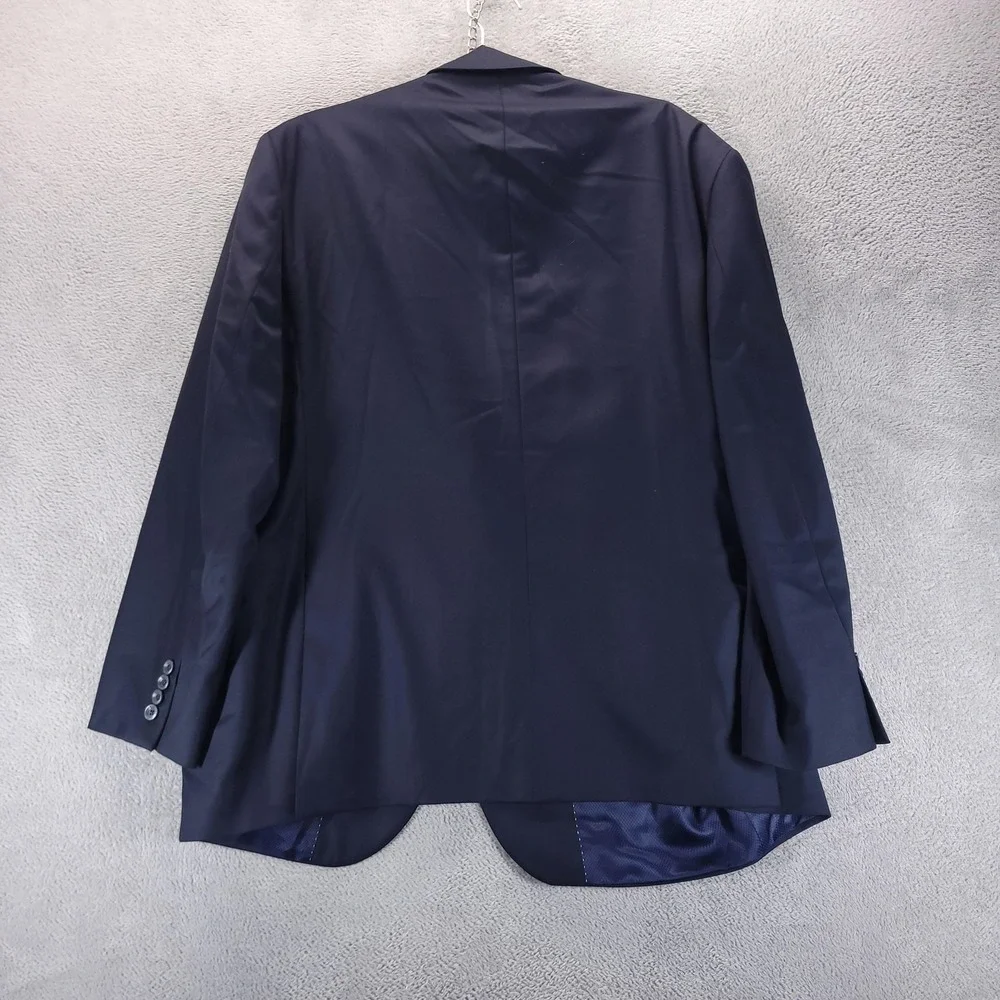 Jack Victor Suit Jacket Mens 50R Blue Wool Super 110s Gibson SPJ 2 Button Canada